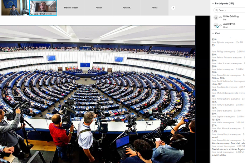 EUROPoint Ostalb - Virtueller Besuch EU-Parlament Brüssel