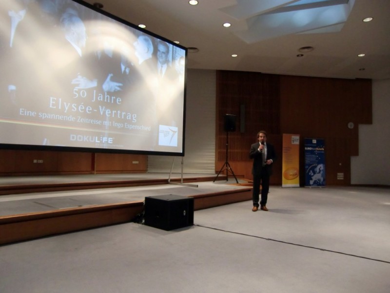 Live-Multimedia-Präsentation 50 Jahre Elysee-Vertrag 2013