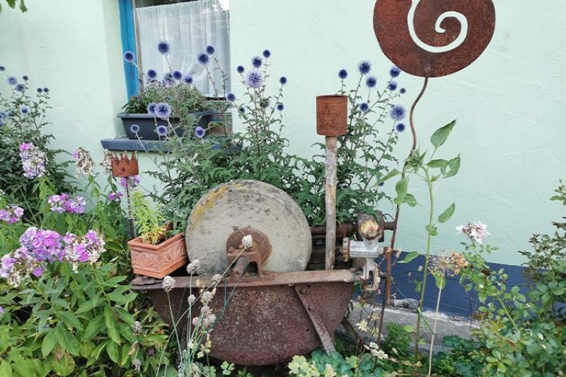 Vierter Workshop 'Natur sucht Platz im Garten' auf dem Härtsfeld: Garten von Alexandra Friedel