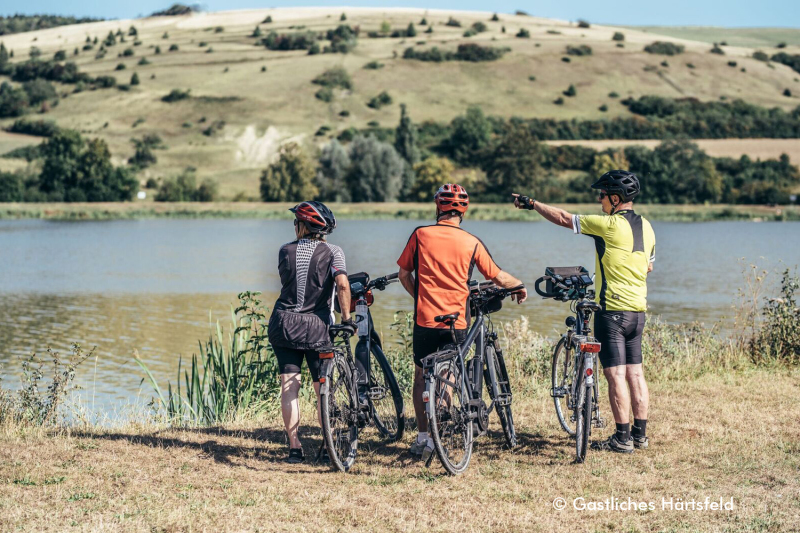 Radfahrer Härtsfeldsee (Foto: Gastliches Härtsfeld)