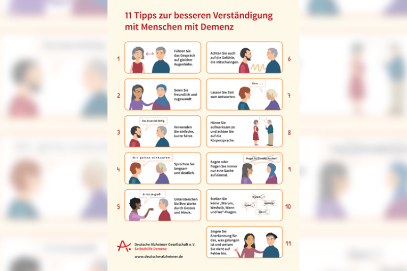11 Tipps zur besseren Verständigung mit Demenz (Foto: Deutsche Alzheimer Gesellschaft e.V.)