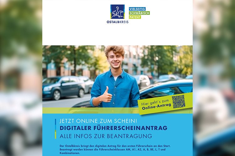 Landratsamt Ostalbkreis bietet neuen digitalen Bürgerservice - Ab sofort kann Erstantrag für Führerschein online gestellt werden