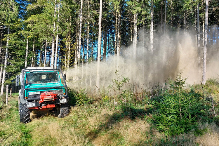 Hilfe für den Wald im Klimawandel – Bodenschutzkalkung im Nordosten des Ostalbkreises beginnt