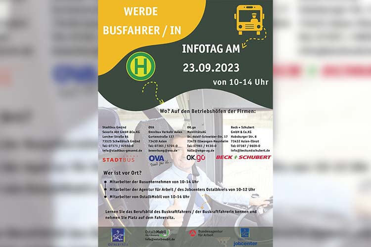 Initiative Fahrpersonal 2023 - Busfahrer und Busfahrerinnen gesucht
