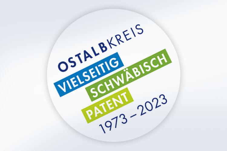 Button zum Jubiläumsjahr 50 Jahre Ostalbkreis